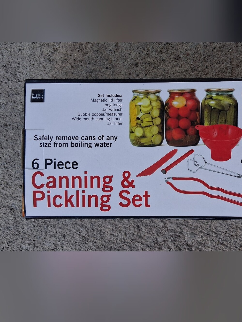 Red Canning and Picking Set - Home Kitchen